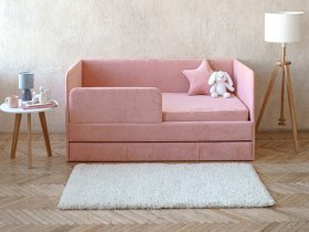 Диван-кровать Happy (коралловый) в Марусино - marusino.mebel-nsk.ru | фото