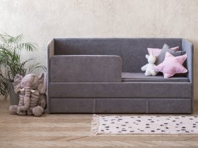 Диван-кровать Happy (темно-серый) в Марусино - marusino.mebel-nsk.ru | фото