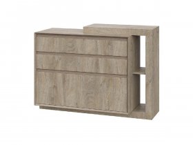 Комод 1200 22 J-Э Этна (дуб эндгрей) в Марусино - marusino.mebel-nsk.ru | фото