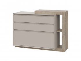 Комод 1200 22 J-Э Этна (дуб эндгрей/кашемир) в Марусино - marusino.mebel-nsk.ru | фото