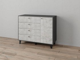 Комод «Катрин-13» (графит/мальта) в Марусино - marusino.mebel-nsk.ru | фото
