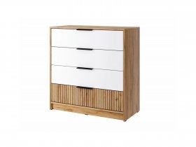 Комод КМ-001 Ивис (дуб крафт золотой/белый) в Марусино - marusino.mebel-nsk.ru | фото