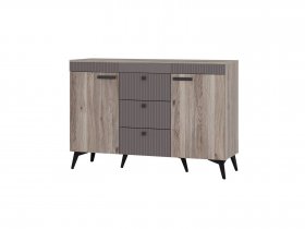 Комод КМ-12 Кассандра (дуб смоки/MF14) в Марусино - marusino.mebel-nsk.ru | фото