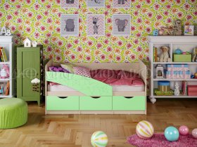 Кровать детская Бабочки 1,8 м в Марусино - marusino.mebel-nsk.ru | фото