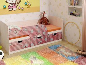 Кровать детская с ящиками 1,86 Минима Hello Kitty в Марусино - marusino.mebel-nsk.ru | фото