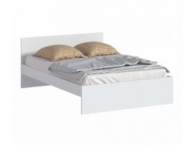 Кровать двуспальная 1,4м Бруклин СБ-3353 (белый) в Марусино - marusino.mebel-nsk.ru | фото