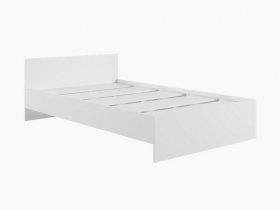 Кровать двуспальная 1,4м Мадера-М1400 (белый) в Марусино - marusino.mebel-nsk.ru | фото
