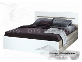 Кровать двуспальная 1,6 м  Наоми КР-11 в Марусино - marusino.mebel-nsk.ru | фото