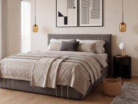 Кровать двуспальная 1,6м с подъем. мех. Леванте в Марусино - marusino.mebel-nsk.ru | фото