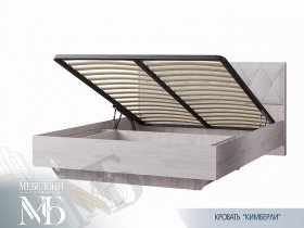 Кровать двуспальная с подъем. мех. 1,6 м  Кимберли КР-13 в Марусино - marusino.mebel-nsk.ru | фото