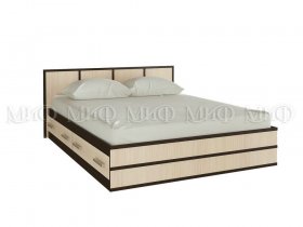 Кровать двуспальная Сакура 1,4 м в Марусино - marusino.mebel-nsk.ru | фото