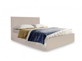 Кровать мягкая 1,6 Сиеста стандарт, вар.2 в Марусино - marusino.mebel-nsk.ru | фото