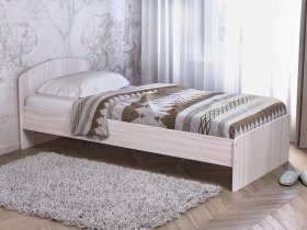 Кровать односпальная 80 с низкой спинкой (ясень шимо светлый) в Марусино - marusino.mebel-nsk.ru | фото