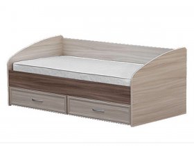 Кровать односпальная с ящиками 0,9 м-1 в Марусино - marusino.mebel-nsk.ru | фото