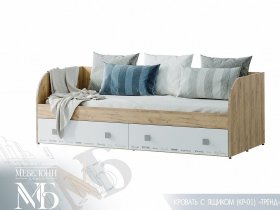 Кровать с ящиками Тренд КР-01 в Марусино - marusino.mebel-nsk.ru | фото
