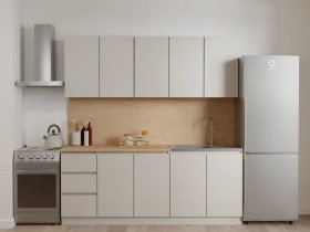 Кухонный гарнитур Мори 2,0 м (сатин) в Марусино - marusino.mebel-nsk.ru | фото