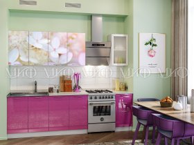Кухонный гарнитур Вишневый цвет в Марусино - marusino.mebel-nsk.ru | фото
