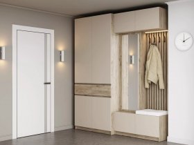 Модульная прихожая Бостон (дуб крафт серый/кашемир) в Марусино - marusino.mebel-nsk.ru | фото