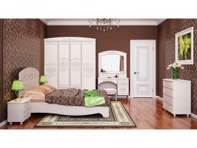 Модульная спальня Каролина в Марусино - marusino.mebel-nsk.ru | фото