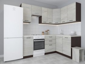Модульная угловая кухня 1,4м*2,1м Лада (пикард) в Марусино - marusino.mebel-nsk.ru | фото