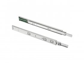 Направляющие полновыкатные шариковые, 45х450мм, PUSH TO OPEN, GTV в Марусино - marusino.mebel-nsk.ru | фото