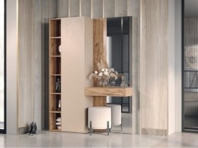 Прихожая Ева (кашемир/дуб вотан) в Марусино - marusino.mebel-nsk.ru | фото