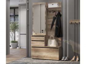 Прихожая ПР-04 Энигма (венге/дуб каньон) в Марусино - marusino.mebel-nsk.ru | фото