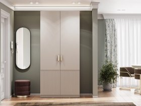Шкаф двухстворчатый Эккервуд (Нью) (меланж) в Марусино - marusino.mebel-nsk.ru | фото