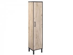 Шкаф-пенал Шк031.0 Гермес лофт (дуб крафт серый) в Марусино - marusino.mebel-nsk.ru | фото