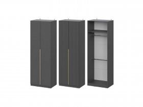 Шкаф ШК-75 Эккервуд (графит) в Марусино - marusino.mebel-nsk.ru | фото