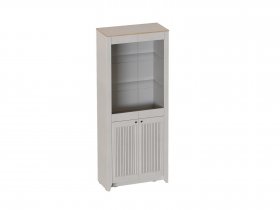 Шкаф-витрина двухдверная Валенсия (гостиная) в Марусино - marusino.mebel-nsk.ru | фото