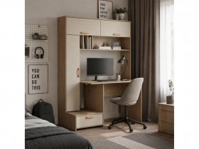 Стол письменный Лайт 03.243  (плэйн/сатин) в Марусино - marusino.mebel-nsk.ru | фото