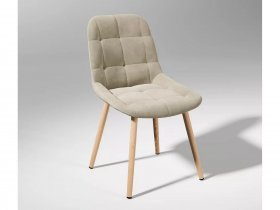 Стул обеденный Шато (бежевый Ultra Sand/каркас бунратти) в Марусино - marusino.mebel-nsk.ru | фото