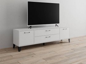 Тумба под ТВ Парус-13 (белый) в Марусино - marusino.mebel-nsk.ru | фото