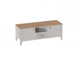 Тумба узкая 2дв. 1ящ. Валенсия (гостиная) в Марусино - marusino.mebel-nsk.ru | фото